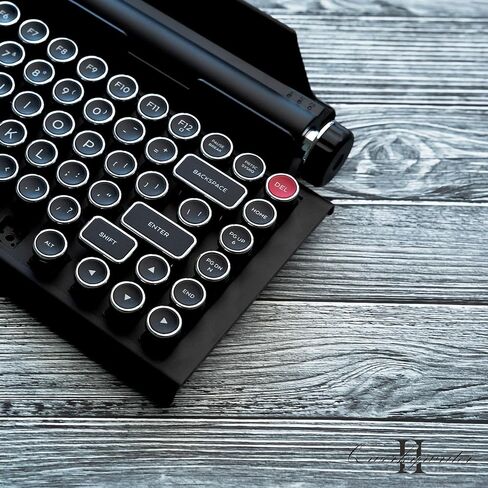QWERKYTOYS QWERKYWRITER 2 لوحة مفاتيح ميكانيكية ممتازة من الألومنيوم مع مفاتيح قابلة للتبديل السريع، وضع لاسلكي سريع، مقبض تمرير الصفحة وحامل كمبيوتر لوحي عالي التحمل Mac/Win/Android/iOS in Saudi Arabia