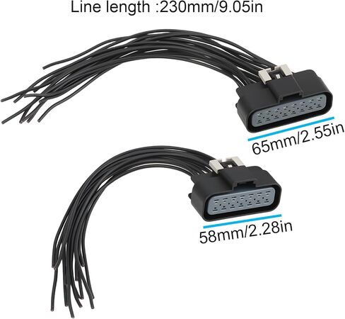 1 Set ATV ECM Connector Harness 14&16 Pin Female 4011090 4011226 Compatible with Polaris Sportsman Ranger Series in Saudi Arabia