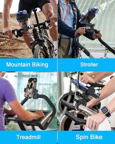 Boat Phone Mount - [Security Straps] Marine Helm Cell Phone Holder, Ultra Stable Handle Bar Pole Clamp for Boat Rail Accessories, for iPhone 17 Air Pro Max 16 15 14 13 12, Galaxy, 4.7-7" Phones in Saudi Arabia