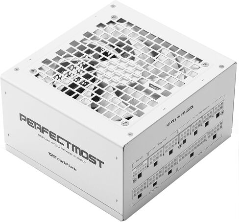 darkFlash PMT مصدر طاقة معياري بالكامل ATX 3.1 وPCIe 5.1 جاهز، كابل 2 × 12VHPWR متضمن، مكثفات يابانية 100% 105 درجة مئوية، 80 Plus Gold Gaming PSU (80+ Gold (ATX 3.1) BK، 750 واط) in Saudi Arabia