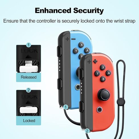 Pogriko 2 Pack Wrist Strap for Nintendo Switch Controller Joycon, Replacement Strap Parts Accessories for Joy Con Joy-Con Controller in Saudi Arabia