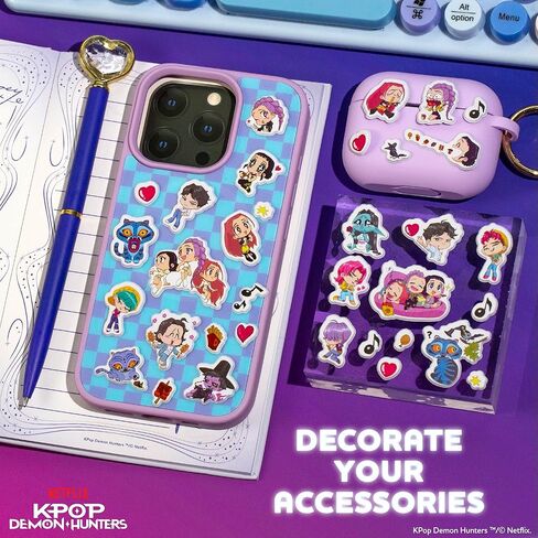 Kpop Demon Hunters™ Puffy Stickers, Includes Over 40 Designs, Official Kpop Demon Hunters Merch, Great Scrapbook Supplies, Cool Stuff for Planners, Kids Crafts, Party Favors in Saudi Arabia