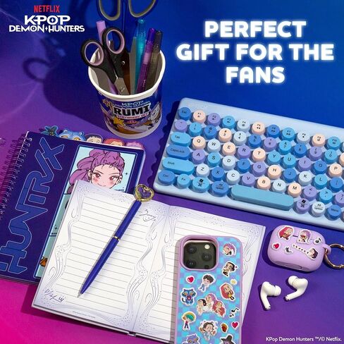 Kpop Demon Hunters™ Puffy Stickers, Includes Over 40 Designs, Official Kpop Demon Hunters Merch, Great Scrapbook Supplies, Cool Stuff for Planners, Kids Crafts, Party Favors in Saudi Arabia