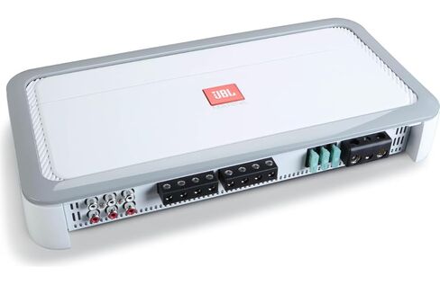 JBL MA1504 Marine Amplifier - 150W RMS x 4, Bridgeable to 450W, Corrosion-Resistant, High/Low-Pass Filters, Compact Design for Boats in Saudi Arabia