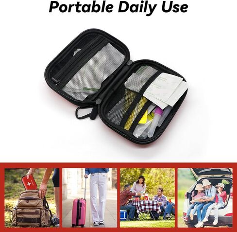 Faylapa Home Car Empty First Aid Bag, 6.2x4.7x1.9 inches Camping Waterproof Case for Travel, Boat, Office, Sports, Hiking, Outdoor (Bag Only) in Saudi Arabia