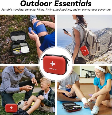 Faylapa Home Car Empty First Aid Bag, 6.2x4.7x1.9 inches Camping Waterproof Case for Travel, Boat, Office, Sports, Hiking, Outdoor (Bag Only) in Saudi Arabia