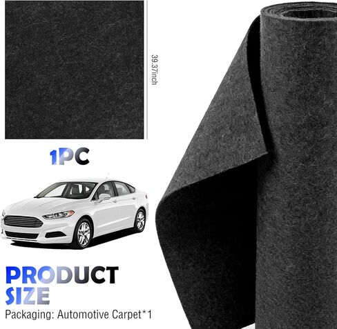 40" x 40" Speaker Box Carpet for Car,Cuttable Felt Automotive Carpet for DIY Modification and Decoration,Universal Car Carpets for Cars Interiors,Trunks,Speakers in Saudi Arabia