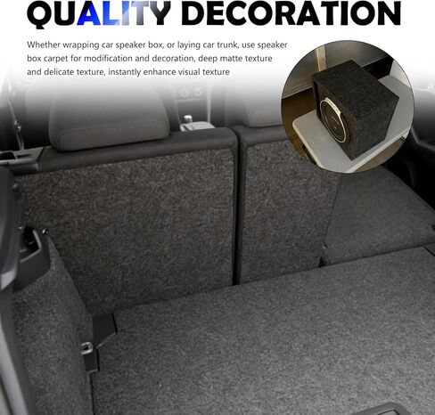40" x 40" Speaker Box Carpet for Car,Cuttable Felt Automotive Carpet for DIY Modification and Decoration,Universal Car Carpets for Cars Interiors,Trunks,Speakers in Saudi Arabia