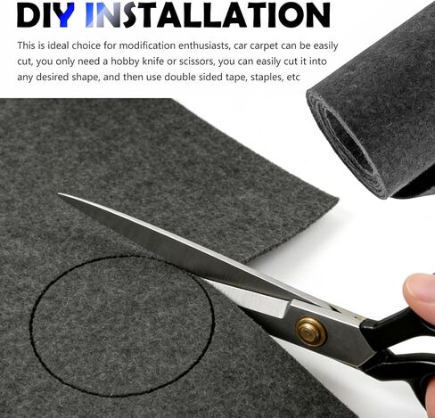40" x 40" Speaker Box Carpet for Car,Cuttable Felt Automotive Carpet for DIY Modification and Decoration,Universal Car Carpets for Cars Interiors,Trunks,Speakers in Saudi Arabia