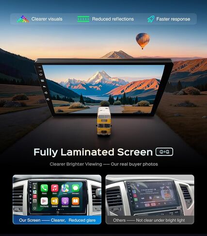 2+64G Car Radio Stereo for Toyota Tacoma 2005-2015, CarPlay & Android Auto Head Unit, 9" Touchscreen/GPS Navigation/HD Backup Camera/SWC in Saudi Arabia