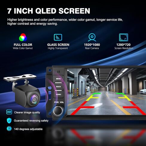 راديو السيارة لـ Wrangler JK 2007-2018 Dodge Ram 1500 2500 3500 2009-2012،7 بوصة 2+64G Android 13 وحدة رأس شاشة تعمل باللمس مع CarPlay اللاسلكي وAndroid Auto، ملاحة GPS، كاميرا احتياطية عالية الدقة in Kuwait