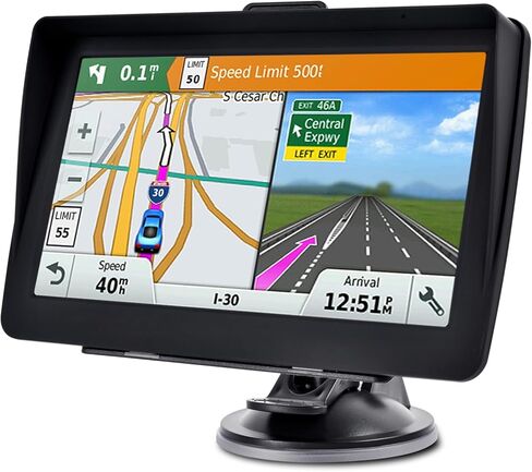 GPS Navigator for Car 2026 أحدث تحديثات مجانية لخرائط أمريكا الشمالية مقاس 7 بوصات مدى الحياة، وتنبيهات حدود السرعة، وتحذيرات الكاميرا ذات الضوء الأحمر. نظام ملاحة GPS عالمي لمعظم المركبات. in Kuwait