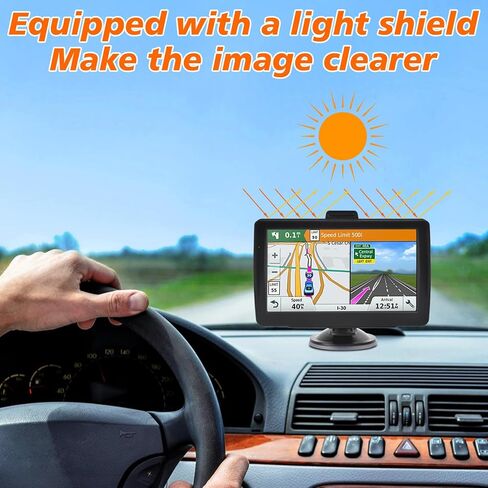 GPS Navigator for Car 2026 أحدث تحديثات مجانية لخرائط أمريكا الشمالية مقاس 7 بوصات مدى الحياة، وتنبيهات حدود السرعة، وتحذيرات الكاميرا ذات الضوء الأحمر. نظام ملاحة GPS عالمي لمعظم المركبات. in Kuwait
