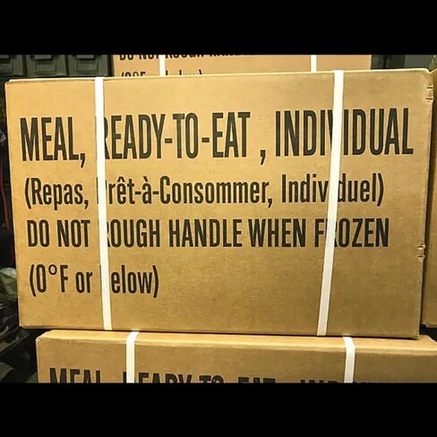MRE (Ready-to-Eat) Meal Kit A and B Bundle Cases - Genuine U.S. Military Surplus Supply Box with Heater - Nutritional Emergency Food Bulk - Survival Food Rations Pack - Inspection Date 2025 or Better in Saudi Arabia