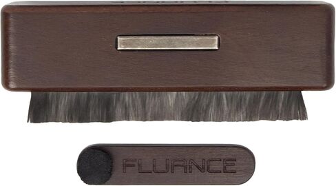 Fluance 2-in-1 Vinyl Record & Stylus Cleaning Kit with Anti-Static Carbon Fiber Brush and Turntable Stylus Brush with Soft Bristles - Precise Vinyl Cleaning Kit to Preserve Sound Quality (VB64) in Saudi Arabia