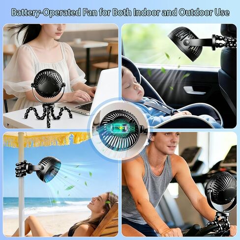 Car Fans for Backseat for Kids，Battery Operated Car Seat Fan for Car Baby Rear Facing in Saudi Arabia