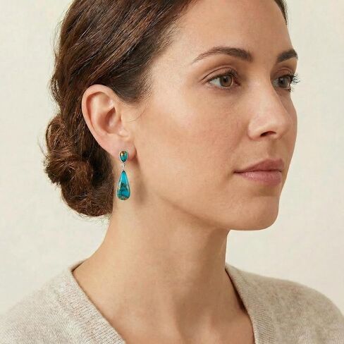 Turquoise Earrings – Genuine Gemstones in Saudi Arabia