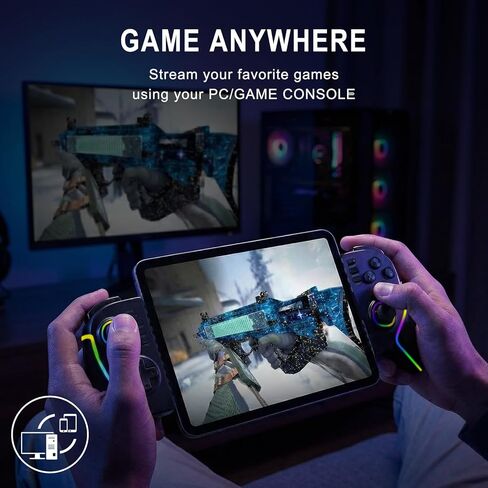 Joso Phone Controller for iPad 13" & Tablet, iPhone Controller Android Control with Hall Joysticks/Triggers/Macro/Turbo/RGB Light, and Clamp Lockable iPad, Play P5/P4/Xbox/PC Streaming & Cloud Gaming in Saudi Arabia