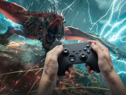 Brook Gaming AR Mate – Portable AR Game Accessory for Pokémon GO, Monster Hunter, Pikmin | Smart Roam, Quick Catch, Fast Spin, App-Controlled Speed, compatible with Xbox Controller in Saudi Arabia