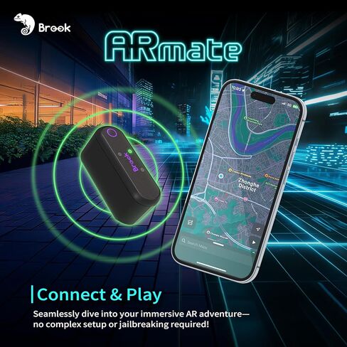 Brook Gaming AR Mate – Portable AR Game Accessory for Pokémon GO, Monster Hunter, Pikmin | Smart Roam, Quick Catch, Fast Spin, App-Controlled Speed, compatible with Xbox Controller in Saudi Arabia