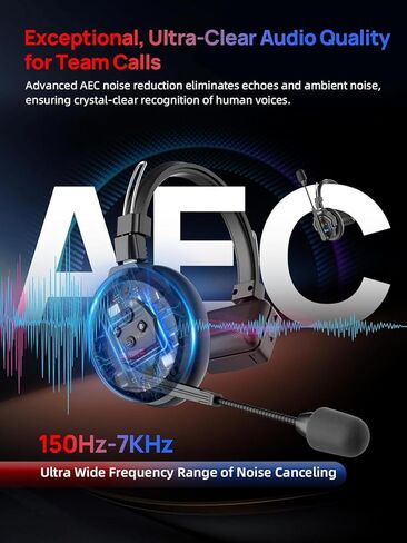 SYNCO XTALK X2 Wireless Headset Intercom System, 2 Person Full Duplex Communication Headsets 350M with Noise Reduction for Movie Shoot Live Show Stage Performance in Saudi Arabia