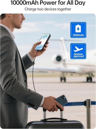 حافظة بطارية NEWDERY لهاتف Galaxy S25 FE، حافظة شحن واقية محمولة بقدرة 10000 مللي أمبير في الساعة، حزمة بطارية بنك الطاقة الاحتياطية، دعم مزامنة البيانات، شاشة رقمية، متوافقة مع هاتف Samsung Galaxy S25 FE مقاس 6.7 بوصة in Kuwait