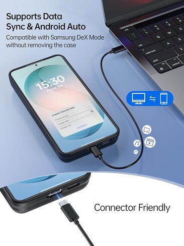 حافظة بطارية NEWDERY لهاتف Galaxy S25 FE، حافظة شحن واقية محمولة بقدرة 10000 مللي أمبير في الساعة، حزمة بطارية بنك الطاقة الاحتياطية، دعم مزامنة البيانات، شاشة رقمية، متوافقة مع هاتف Samsung Galaxy S25 FE مقاس 6.7 بوصة in Kuwait
