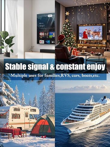 Digital TV Antenna Indoor Long Range Supports 8K 4K 1080P Smart TV Signal Reception, Amplified HDTV Antenna for Free Channel-18FT Coax Cable in Saudi Arabia