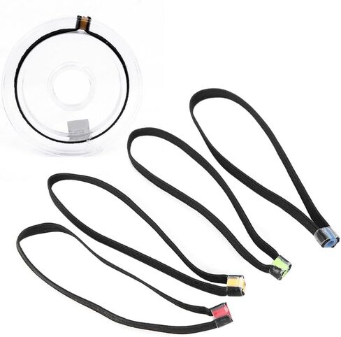 ‌4PCS Fishing Tippet Spool Rings Elastic Polyester Fiber Fly Line Leader Holders for Tackle Organization (8cm/3.15in)‌ in Saudi Arabia
