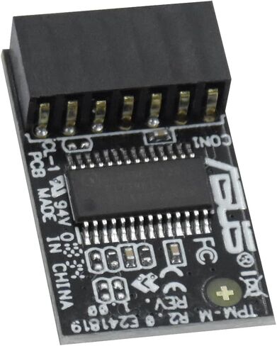 وحدة TPM 2.0 للوحات الأم ASUS (14-1 Pin LPC)، مجموعة شرائح Infineon الأصلية، مُحسّنة لمنصات ASUS DDR4، تدعم Windows 11 وBitLocker، تحل محل TPM-M R2.0 in Kuwait