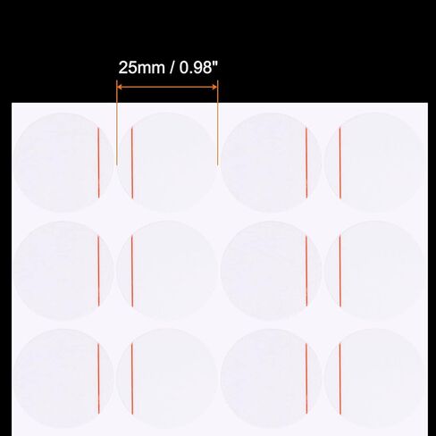 100pcs Watch Back Cover Protective Film, 25mm Red Line PE Round Watch Back Case Protector Film Stickers for Case Protection in Saudi Arabia