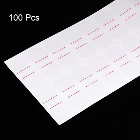 100pcs Watch Back Cover Protective Film, 25mm Red Line PE Round Watch Back Case Protector Film Stickers for Case Protection in Saudi Arabia