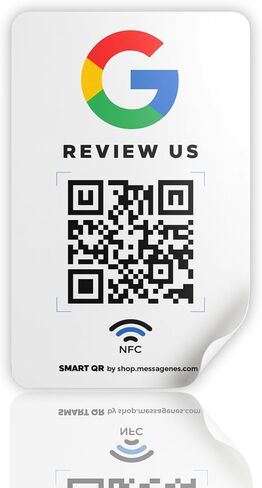 ملصقات لمراجعات Google - ملصق واحد QR وNFC - اترك لنا رأيك في ملصق الخرائط - متوافق مع iPhone وAndroid - ملصق لتعزيز تعليقاتي - إعدادات الصفحة الرئيسية | الرسائل in Kuwait