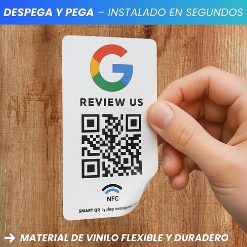 ملصقات لمراجعات Google - ملصق واحد QR وNFC - اترك لنا رأيك في ملصق الخرائط - متوافق مع iPhone وAndroid - ملصق لتعزيز تعليقاتي - إعدادات الصفحة الرئيسية | الرسائل in Kuwait