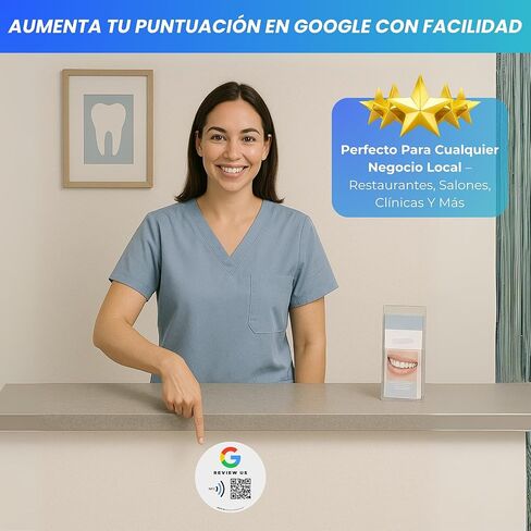 ملصقات لمراجعات Google - ملصق واحد QR وNFC - اترك لنا رأيك في ملصق الخرائط - متوافق مع iPhone وAndroid - ملصق لتعزيز تعليقاتي - إعدادات الصفحة الرئيسية | الرسائل in Kuwait