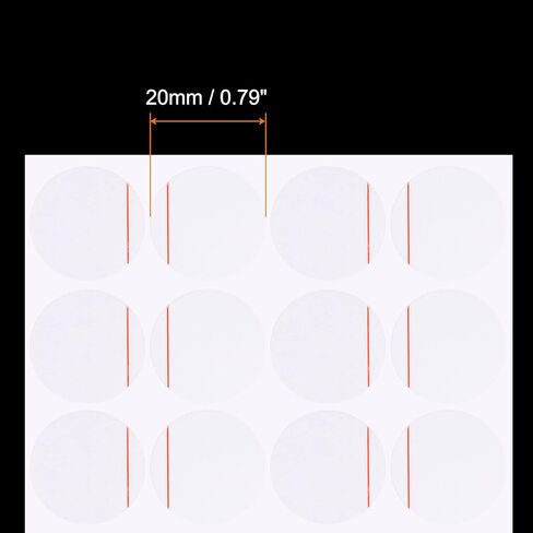 100pcs Watch Back Cover Protective Film, 20mm Red Line PE Round Watch Back Case Protector Film Stickers for Case Protection in Saudi Arabia