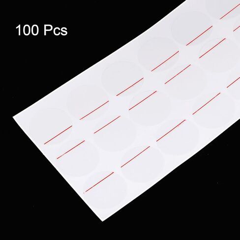 100pcs Watch Back Cover Protective Film, 20mm Red Line PE Round Watch Back Case Protector Film Stickers for Case Protection in Saudi Arabia
