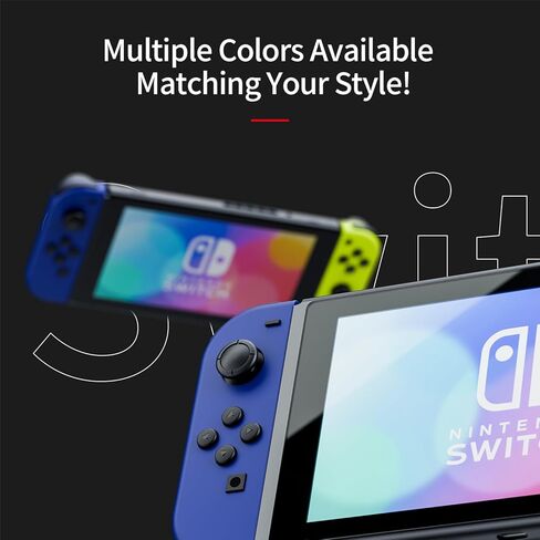 Tideal Set of Replacement Controller for Nintendo Switch - Compatible with Nintendo Switch (1) / OLED/Lite - Dual Vibration/Motion Control / 6-Axis Gyro (Blue & Yellow) in Saudi Arabia