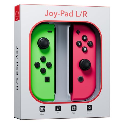 Tideal Set of Replacement Controller for Nintendo Switch - Compatible with Nintendo Switch (1) / OLED/Lite - Dual Vibration/Motion Control / 6-Axis Gyro (Blue & Yellow) in Saudi Arabia