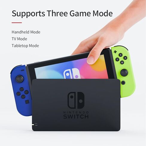 Tideal Set of Replacement Controller for Nintendo Switch - Compatible with Nintendo Switch (1) / OLED/Lite - Dual Vibration/Motion Control / 6-Axis Gyro (Blue & Yellow) in Saudi Arabia