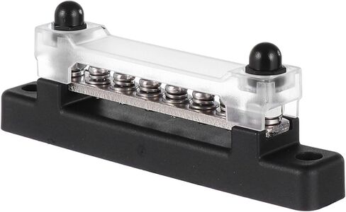 FOMIYES Power Distribution Terminal Block 6-Position High Current Copper Bus Bar with Cover for Car and Boat Amplifier Installation Accessories in Saudi Arabia