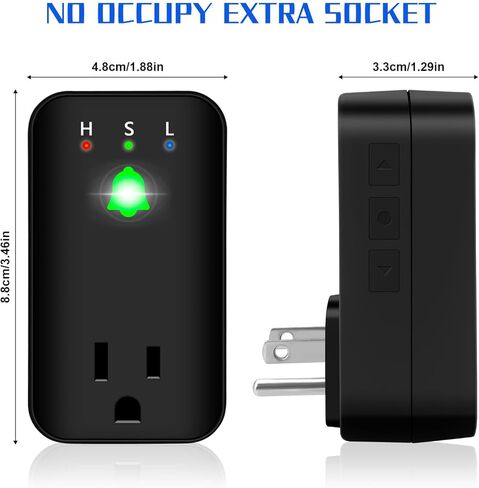 إنذار انقطاع الطاقة مع إخطارات تطبيق WiFi، مؤشر LED لانقطاع الطاقة الذكي بصوت عالٍ 110 ديسيبل، كشف الجهد الكهربي، كاشف فشل للفريزر، رحلات GFCI، مضخة مستنقع، دفيئة in Kuwait