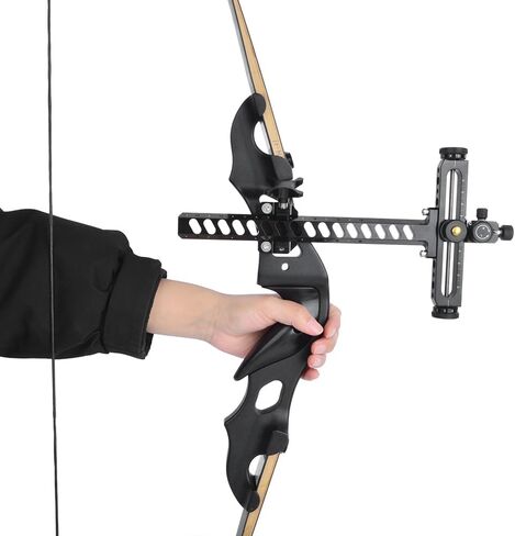 Adjustable Recurve Bow Sight, T-Shape 9" Archery Sight CNC with Quick-Release & Protective Case for Target Practice & Competition in Saudi Arabia