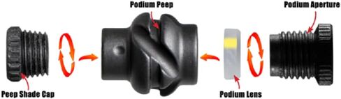 Specialty Archery Podium Peep Verifier #5 Purple in Saudi Arabia