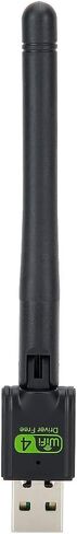 Wireless Network Card, USB2.0 WiFi Adapter Antenna Receiver 150Mbps with Security, Easy Installation, External Antenna for Desktop Computers, Laptops, and More in Saudi Arabia