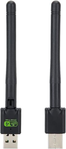 Wireless Network Card, USB2.0 WiFi Adapter Antenna Receiver 150Mbps with Security, Easy Installation, External Antenna for Desktop Computers, Laptops, and More in Saudi Arabia