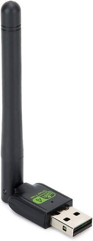 Wireless Network Card, USB2.0 WiFi Adapter Antenna Receiver 150Mbps with Security, Easy Installation, External Antenna for Desktop Computers, Laptops, and More in Saudi Arabia