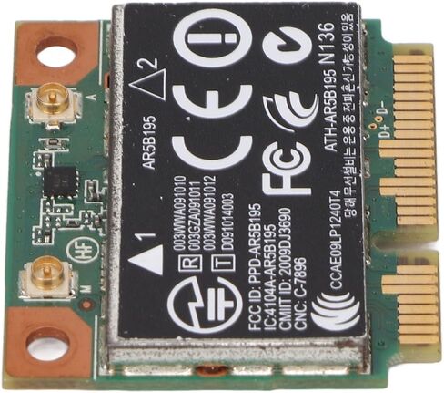 بطاقة شبكة PCIE WiFi صغيرة بسرعة 150 ميجابت في الثانية، توصيل وتشغيل Bluetooth 3.0 لـ 431 435 436 4530S، مع أداء مستقر وسهل التركيب in Saudi Arabia