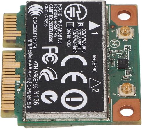 بطاقة شبكة PCIE WiFi صغيرة بسرعة 150 ميجابت في الثانية، توصيل وتشغيل Bluetooth 3.0 لـ 431 435 436 4530S، مع أداء مستقر وسهل التركيب in Saudi Arabia