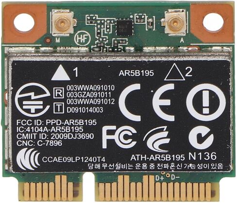 بطاقة شبكة PCIE WiFi صغيرة بسرعة 150 ميجابت في الثانية، توصيل وتشغيل Bluetooth 3.0 لـ 431 435 436 4530S، مع أداء مستقر وسهل التركيب in Saudi Arabia